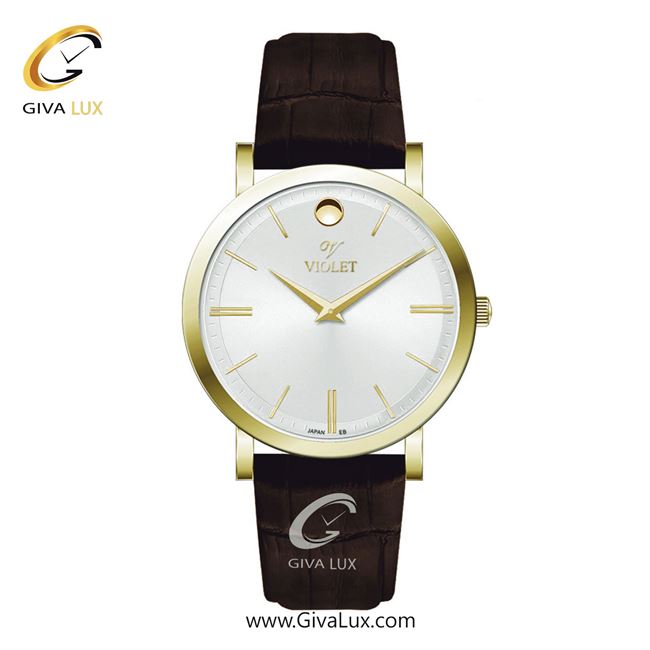 ساعت مچی اورجینال مردانه ویولت VIOLET طلایی | قهوه ای| نقره ای| کد رفرنس 0631/2